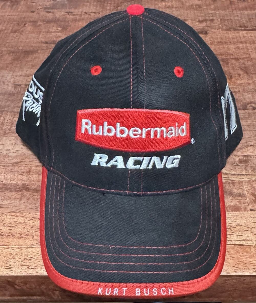 Vintage Kurt Busch Rubbermaid Racing NASCAR Cap Hat Adjustable #97 Roush